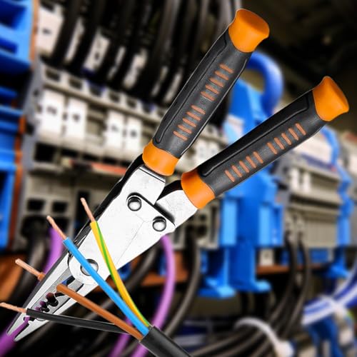 Pelacables y tijeras alicates 2 en 1 para cables eléctricos 4