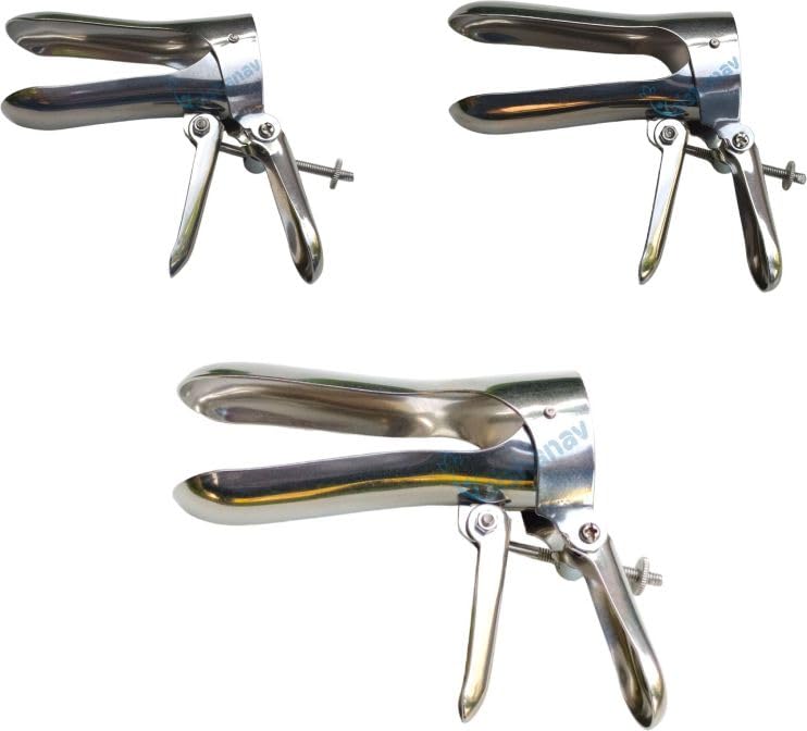 Cusco Vaginal Speculum Set of 3 - Small, Medium, Large - Premium Stainless Steel Gynecological Examination Tools