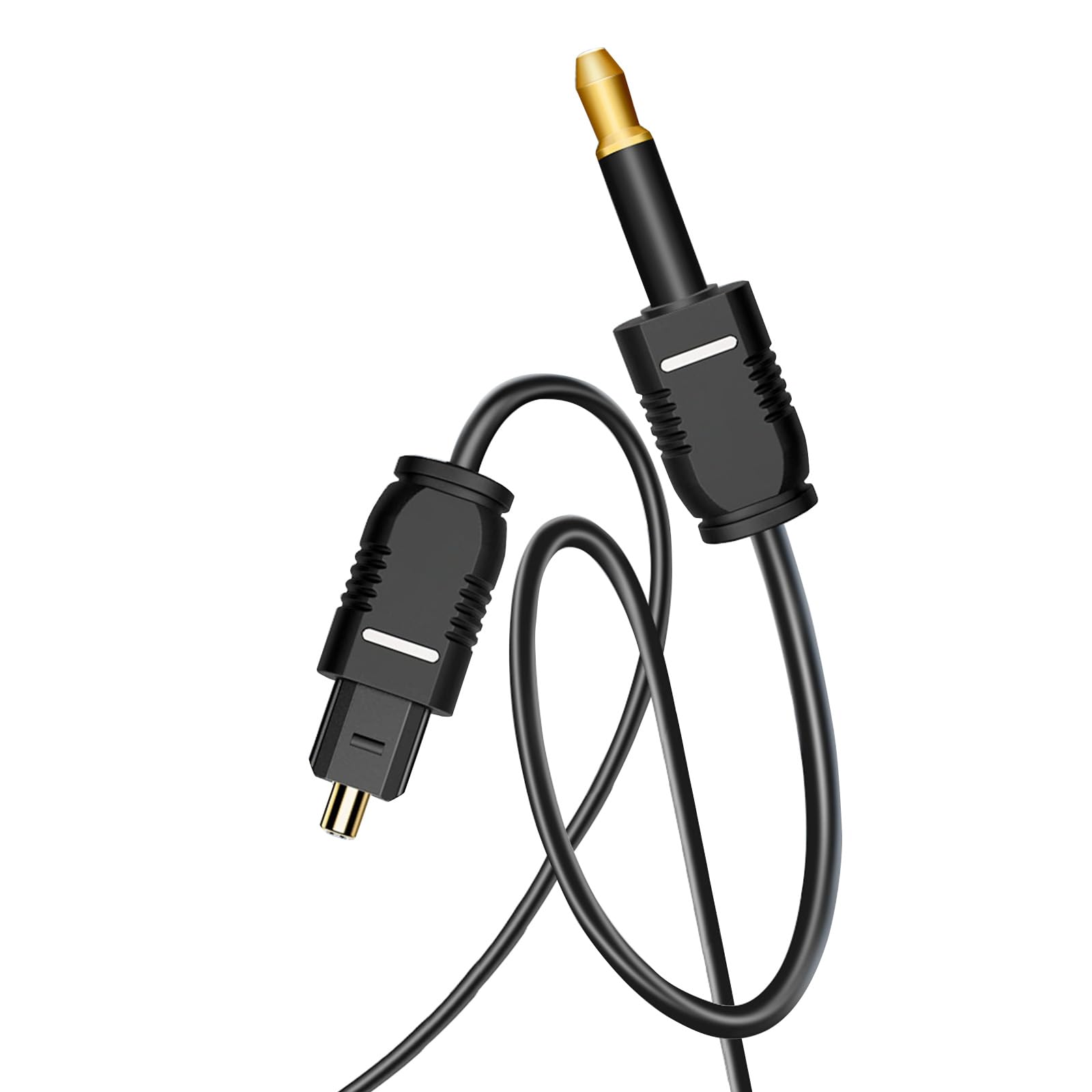 Jazuaiao Optical to Conversion Cord 192KHz Sound Adapter Simple to Use for Connecting Optical Outputs to 3.5mm Inputs Unidirectional Adapter