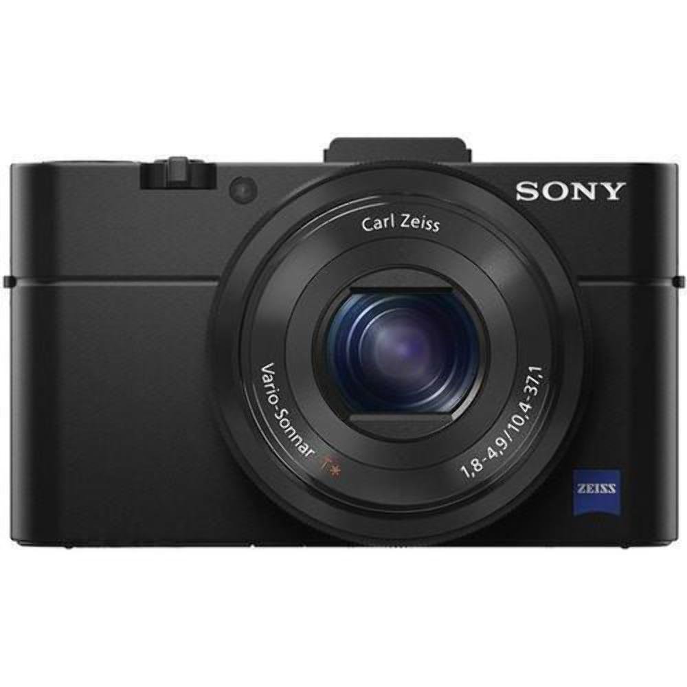 Sony Cyber-Shot DSC-RX100 II Wi-Fi Digital Camera (Black) with 64GB Card + 2 Cases + Battery + Flex Tripod + Accessory Kit