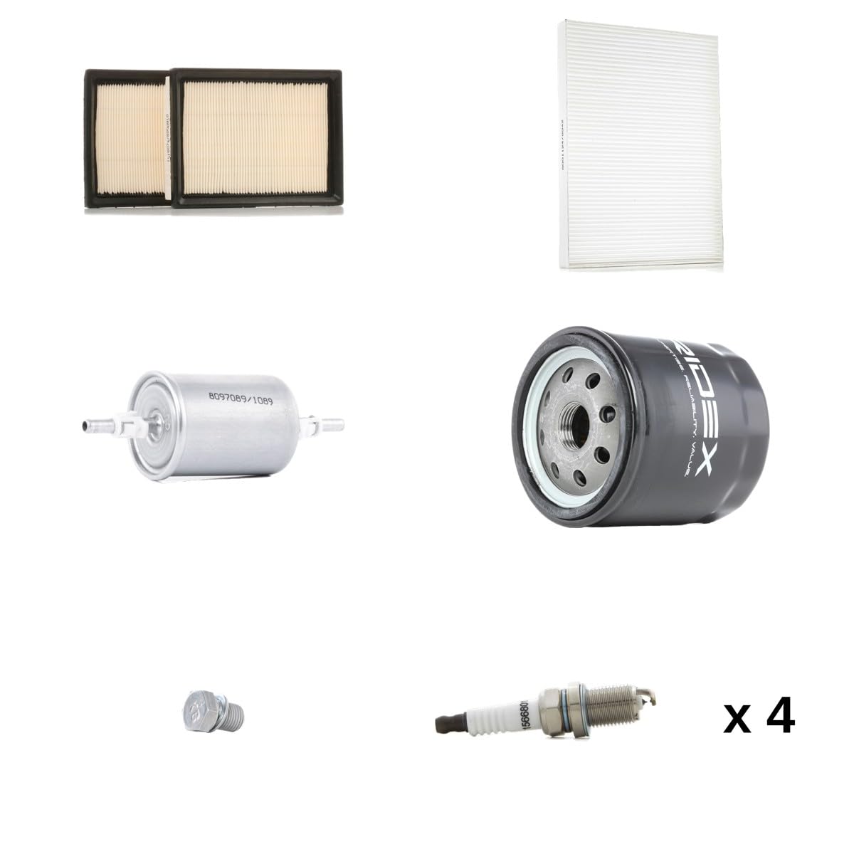 RIDEX 4682P6536 Kit Kit de servicio con válvula bloqueo de retorno con junta tórica Compatible con SEAT Arosa 6H, 6H1 Gasolina CNG/LPG