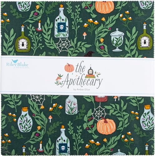 Amber Elliot The Apothecary 10 Stacker 42 10-inch Squares Layer Cake Riley Blake 10-17550-42