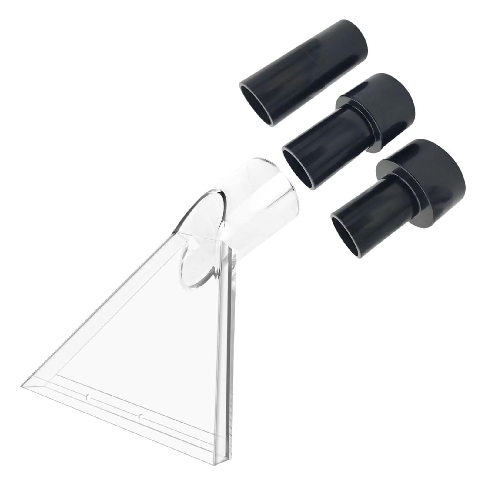 Xinsheinelry Clear Scrub Head Nozzles with Adapters Vacuum Cleaners Attachments for 1-26 Gallon Wet Vacuum Cleaners Attachments