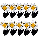 Eagle(10pcs) カラフルアイアンヘッドカバー セット ネオプレン素材 アイアン用 ヘッドカバー 番手付き