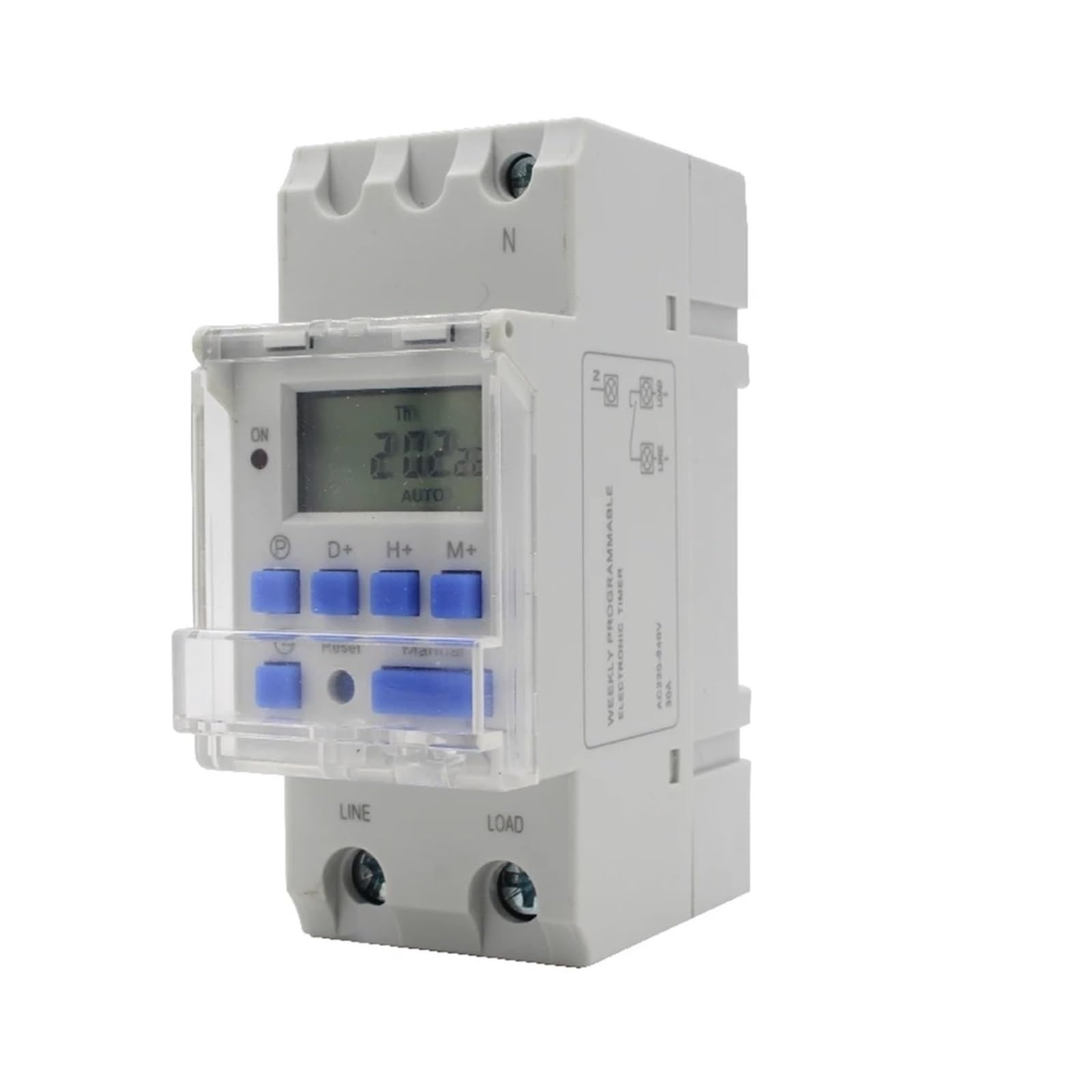 Interruttore temporizzatore Automatico 220VAC 30A, Interruttore temporizzatore relè temporizzatore Digitale