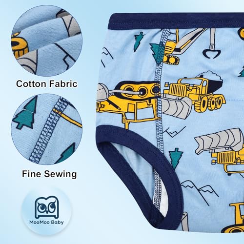 Image of MooMoo Baby Potty Training Underwear 10 Packs Absorbent Toddler Training Pants for Boys and Girls Cotton Pee Pants 2T-9T
