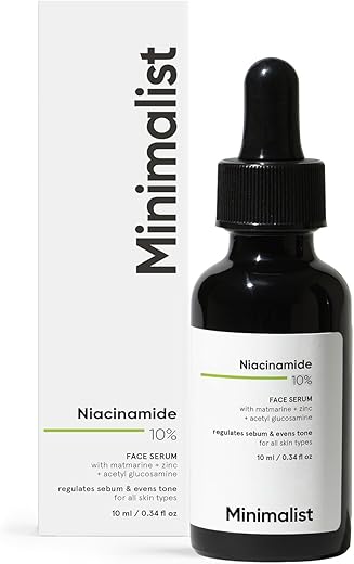 Minimalist 10% Niacinamide Face Serum for Acne Marks, Blemishes & Oil Balancing with Zinc | Skin Clarifying Anti Acne Serum for Oily & Acne Prone…