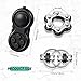 Gejoy 3 Pcs Fidget Toys Adults Set Handheld Fidgets Controller Pad Game Six Roller Chain Key Flippy Chain Autism Sensory for ADHD Add OCD Autism Anxiety Stress Relief Teen Kids(Black)