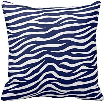 blue zebra pillow