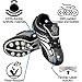 Vizari Striker FG Soccer Shoes | Firm Ground Cleats for Outdoor Surfaces and Fields | Lightweight and Easy to wear Youth Outdoor Soccer Cleats | Black/Silver | 2 Little Kid