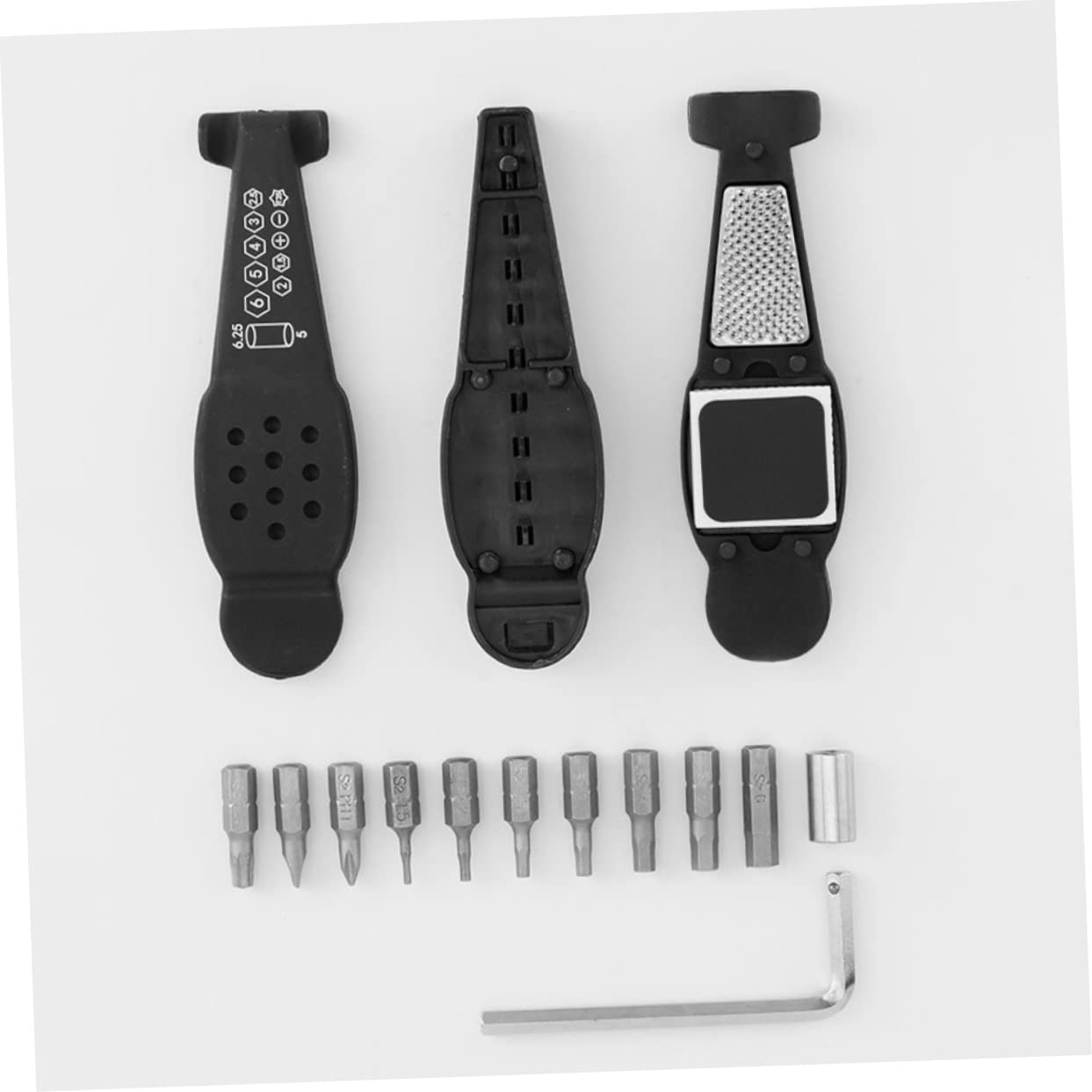 ifundom Kit di Riparazione Pneumatici Pompa per Bicicletta Kit Multifunzione per La Riparazione di Biciclette Kit per La Riparazione di Pneumatici da Strada Leva per Pneumatici da
