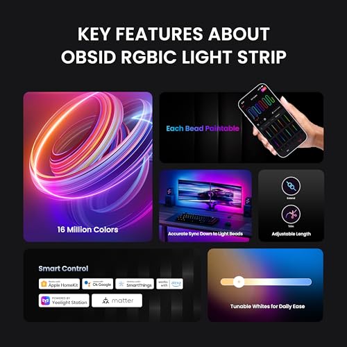 YEELIGHT-RGBIC-Light-Strip-Extension-328-Ft-16-Million-Color-Options-for-Gaming-Room-Bed-Room-Decoration-and-Gaming-Accessories