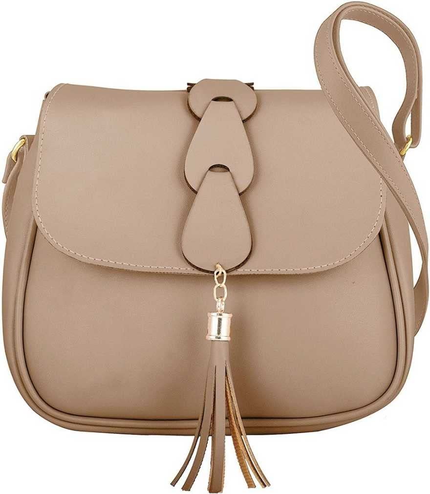 marcG Faux Leather Stylish Shoulder Side Sling Bag for Women(Multi color) (Beige) (B09SHQBLWB) Amazon Price History, Amazon Price Tracker