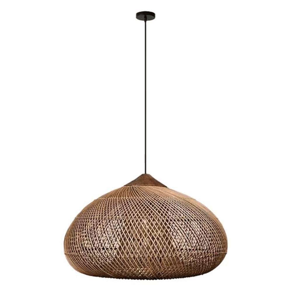 CJSLXGBL Rattan Chandelier Light Fixture, Boho Chandeliers Hand Woven Pendant Light, Chandeliers Dome Lampshade For Dining Room Kitchen Island Bedroom Foyer Hallway