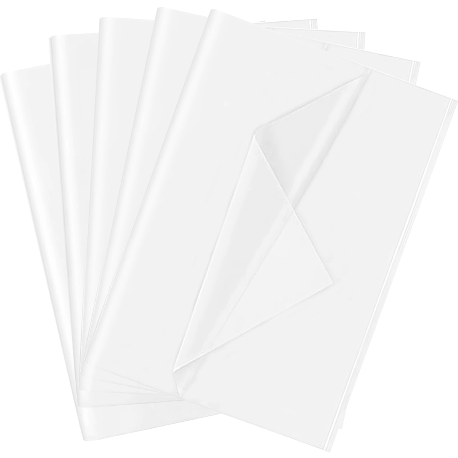 White Tissue Paper for Gift Bgas- 200 Sheets Gift Wrapping Craft Papers Bulk for DIY Artworks Flower Halloween Christmas Decoration, 10 x 14 Inches