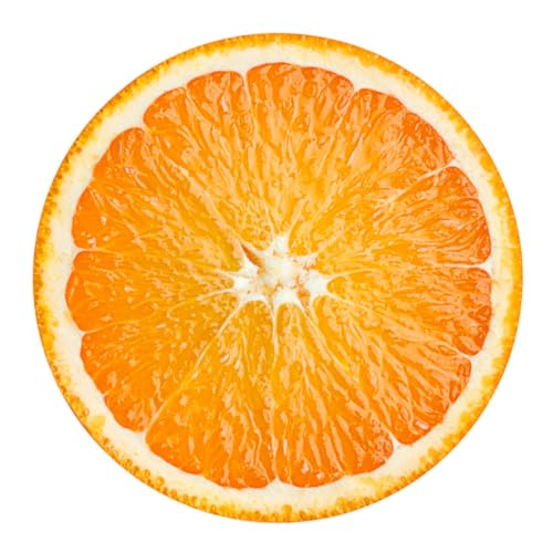 YARNOW Pegatinas De Frutas Naranjas Redondas Pegatinas De Suelo Para Azulejos Autoadhesivas Impermeables Antideslizantes Para Baño y Cocina