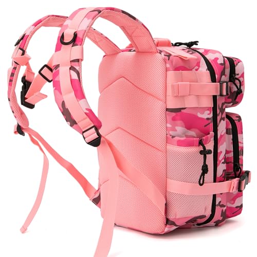 QT&QY 25L Militärische taktische Rucksäcke für Männer Motorrad Armee Laser Cut Molle Daypack kleiner Überlebensrucksack Tasche Fitnessstudio Rucksack mit doppelten Becherhaltern medizinischer Rucksack
