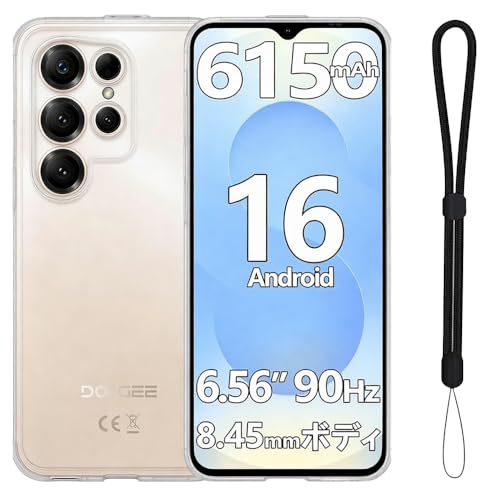 For DOOGEE Note56X/Note56X Pro �P�[�X �J�o�[ �N���A YILLIONS �w��h�~ TPU�f�� ���ϖh�~ �����h�~ �ϏՌ� �y�E���^ �ی�J�o�[ �X�}�z�P�[�X �����h�~(�N���A)