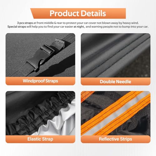 Image of GUNHYI Lexus Car Cover Custom Fit Lexus NX NX200 NX300 NX350 NX400 NX450 Waterproof All Weather for Automobiles, Lightweight Full Exterior Cover Outdoor Sun UV Rain Dust Snow Wind Protection.