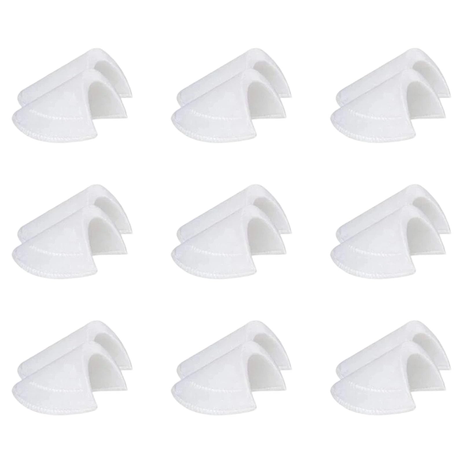 Kaeltsyn 6Pairs Removable Clothing Set-in Shoulder Pad Sponge Padding for Women Men Suits Jackets Coats Clothing Project Breathable Pad