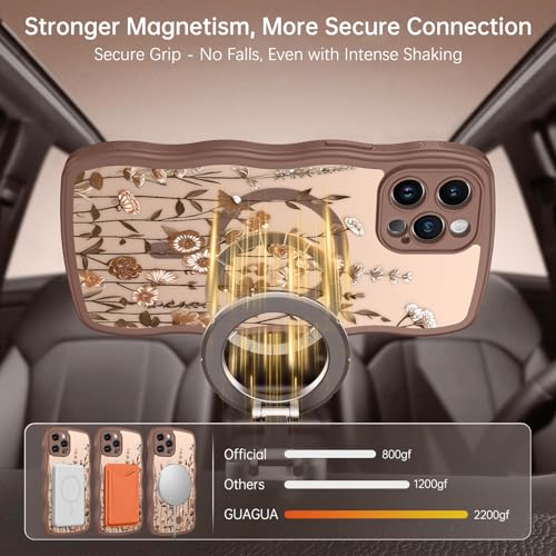 Coque iPhone 12 Pro Max fleurie avec bords ondulés GUAGUA - 2