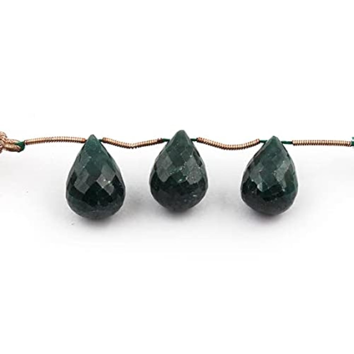 Émeraude briolette en lot de 3 pour créer un cadeau de bijoux unique