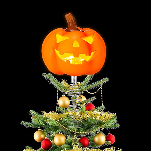 Introducing the Pumpkin King Tree Topper Add a Spooky Touch to Your