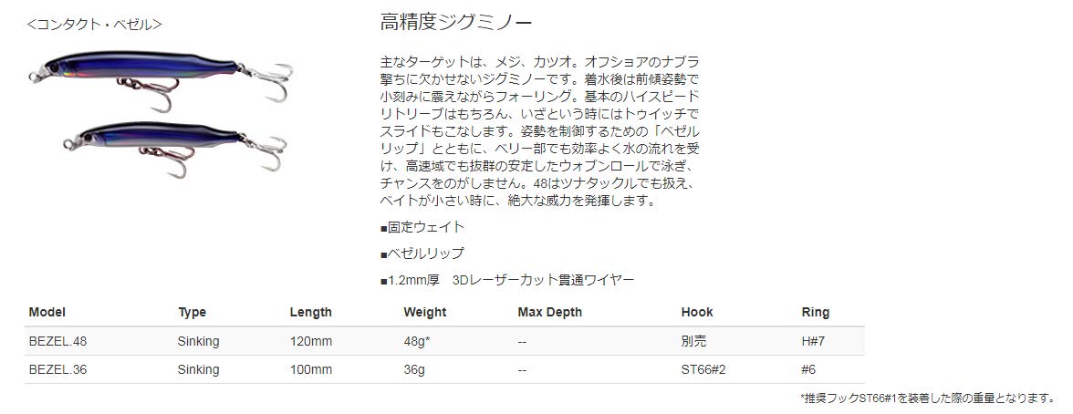 Tackle House (tacklehouse) Lure naro-rihurekuto Contact Bezel 48g Experience RN Nr segurokatakuti.