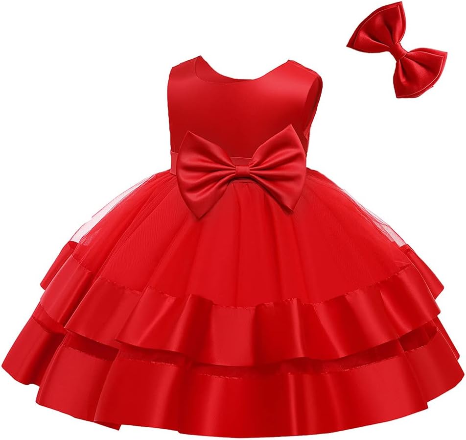 CMMCHAAH 0-6 Years Baby Girls Pageant Dress Toddler Formal Backless Wedding Bridesmaid Dresses - Image 4