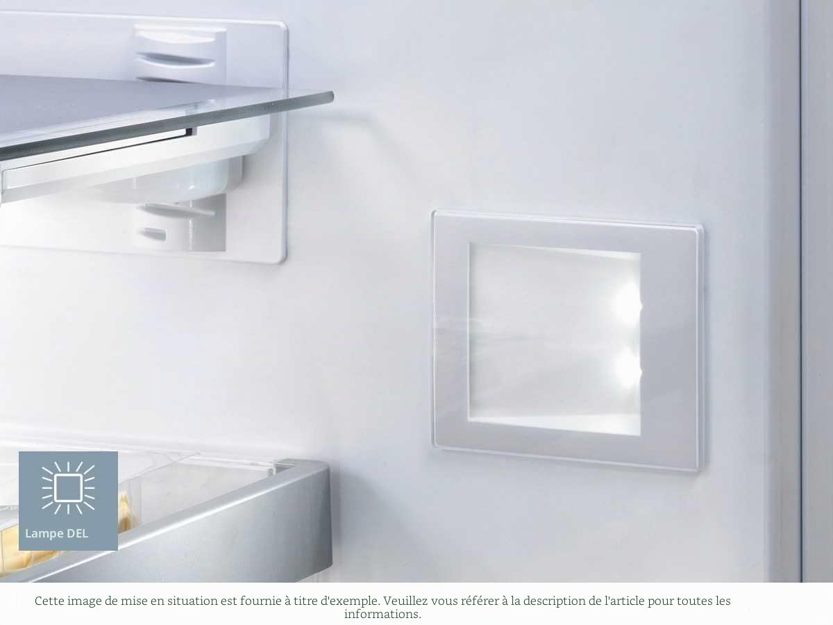 Réfrigérateur encastrable Siemens KI52FAD30 - Réfrigérateur encastrable 1 porte - 204 litres - Réfrigerateur/congel : Froid statique / Froid statique - Dégivrage automatique - Blanc - Classe A++ / Intégrable