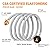 GasSaf 6FT Propane Adapter Hose 1lb to 20lb Propane Connection, Stainless Braided Propane Hose Fit for Weber Q 1200, Coleman Grill,Camping Stove, Heater and More