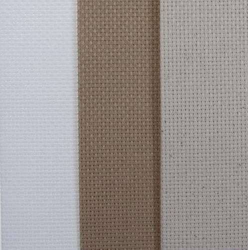 Image of KCS 3 pc of 12 inch x 18 inch(30cmx45cm) 16CT Counted Cotton Aida Cloth Cross Stitch Fabric (White+Oatmeal+Khaki)