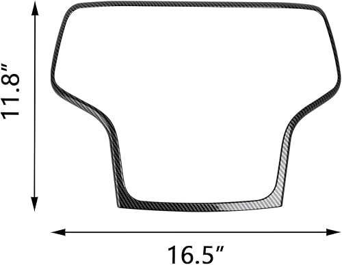 Miniatura 2 de x xotic tech Inner Center - Pantalla de navegación GPS para salpicadero, diseño de fibra de carbono, compatible con Jeep Grand Cherokee 2014, 2015,