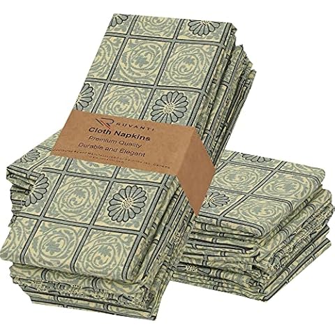 Ruvanti 100% Cotton Cloth Napkins Set Cover