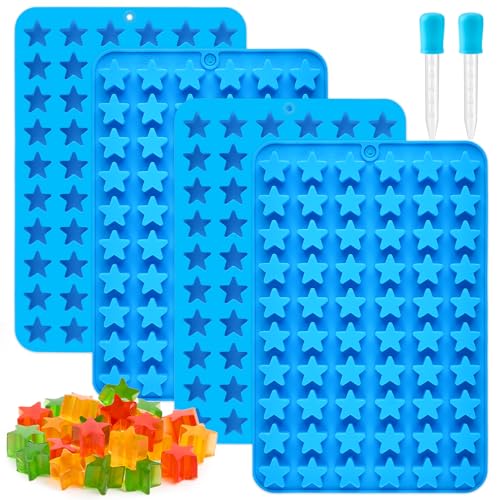 JOERSH Star Candy Molds 240 Cavities 4Pcs