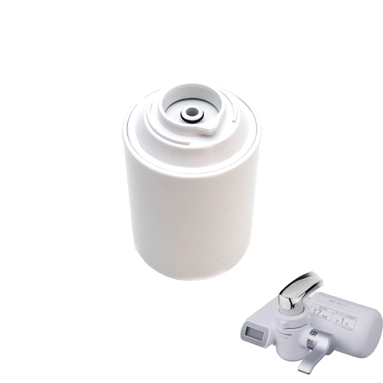LQHZC【JIS規格国内検査済み】パナソニック 浄水器 カートリッジ 互換品 TK-CJ24C1 対応 国産ユニチカ不織布・スリランカ活性炭採用 蛇口直結型 6段階ろ過 19物質除去 (高除去/節水) 黒粒ゼロ 交換用 浄水器フィルター (1個入り)