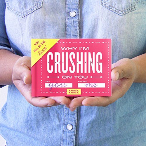 Image of Knock Knock Why I'm Crushing on You Fill in the Love Book Fill-in-the-Blank Gift Journal, 4.5 x 3.25-inches