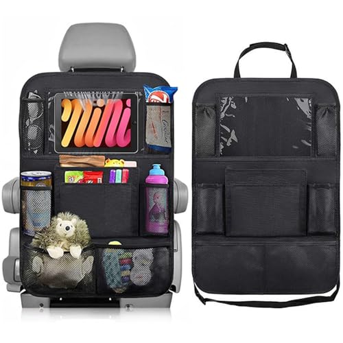 Autositz Organizer, Auto Organizer Rücksitz, 600D Oxford-Gewebe Kinder-Auto-Organizer, 10 Taschen Organisator für Kinderspielzeug-Aufbewahrung Organizer