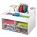 Miiepls Schreibtisch organizer, Platzsparendes Desk Organizer mit 4 Schubladen Schubladen, Multifunktionaler Organizer für Schreibtisch Schule Home Office Organizer,Auto günstig Kaufen-Miiepls Schreibtisch organizer, Platzsparendes Desk Organizer mit 4 Schubladen Schubladen, Multifunktionaler Organizer für Schreibtisch Schule Home Office
