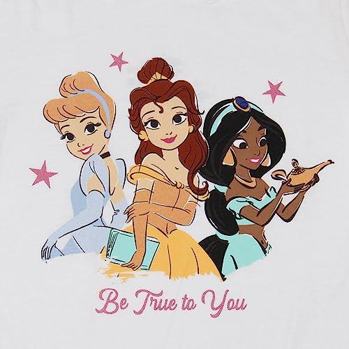Disney Princess Cinderella Belle Jasmine Be True to You Graphic Print T-Shirt3