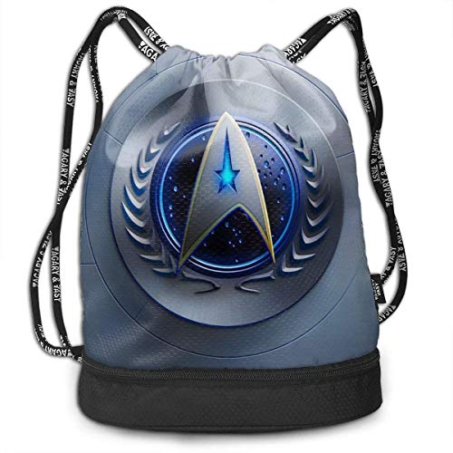 Mochila con cordón Star Trek Logo Hübsche Kordelzug Rucksack Tasche Mehrzweck Bundle