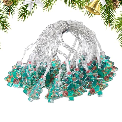 CGACCSD Luces de Navidad blancas cálidas, iluminación de ambiente impermeable a pilas | Luz LED blanca cálida para árbol de Navidad | Para sala de estar, oficina, patio, patio, camino apartamento