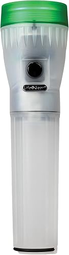 Vida Gear linterna LED 4 en 1 multimodo 30 lúmenes, mango brillante y compartimento de almacenamiento, color azul.