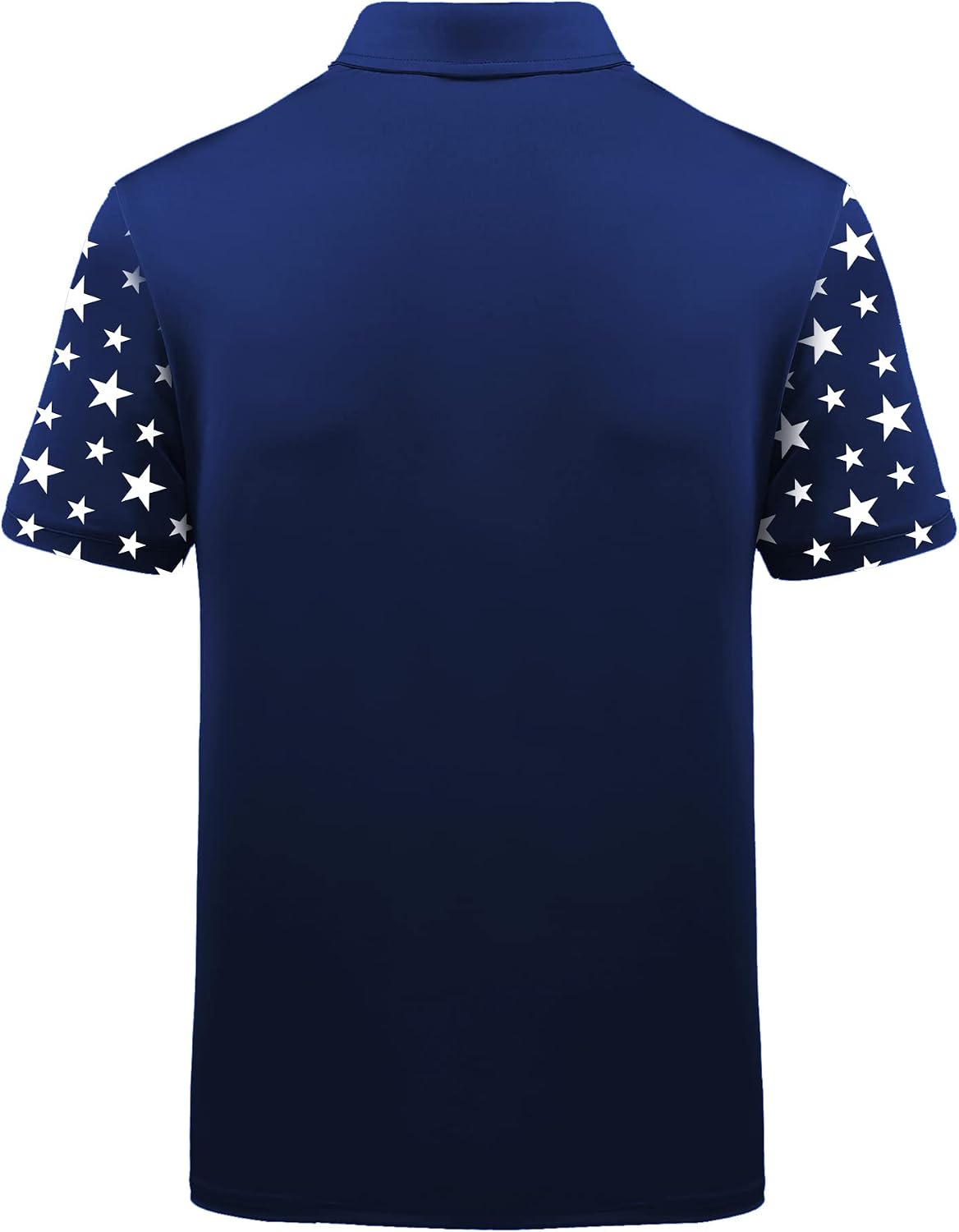 Men's Patriotic Polo Shirts Moisture Wicking Short Sleeves 4th July American Flag Golf Tennis Shirt Casual T-Shirt
