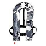 DABADA(ダバダ) ライフジャケット インフレータブル ベストタイプ 膨張式 救命胴衣 男女兼用 フリーサイズ (迷彩B, 自動膨張式)