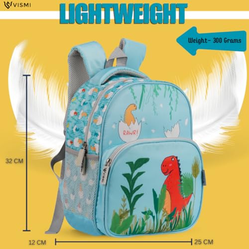 Image of VISMIINTREND Baby School Bag for Kids Boys /Girls, Small, Cute Preschool Backpack Bags for 2-5 year old, Casual, Picnic, Travel, 13 inch, 15 L, Birthday Gift for Kids, Customized, Water Resistant