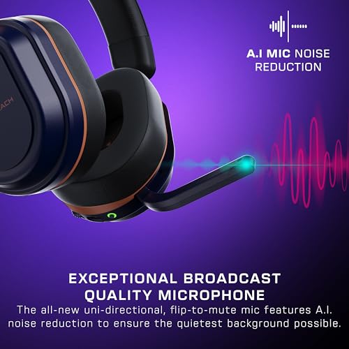 turtle beach stealth 700 gen 3 wireless multiplatform amplified gaming headset for xbox series xs xbox one pc ps5 mobile  60mm drivers ai noise-cancelling mic bluetooth 80-hr battery  cobalt