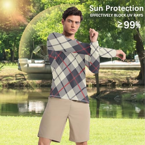 Blue Beige Long Sleeves UPF 50+ Lightweight Elasticity UV Protective Clothing Summer4