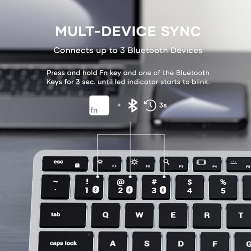SATECHI スリム X1 ワイヤレス Bluetooth キーボード QWERTY US の商品画像 1