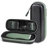 NIFUYOP Case for Meridian Shaver, Electric Razor Travel Box for Meridian Trimmer Accessories with Shockproof Foam, Waterproof Storage Bag for MANSPOT Groin Hair Trimmer without Dock, Black